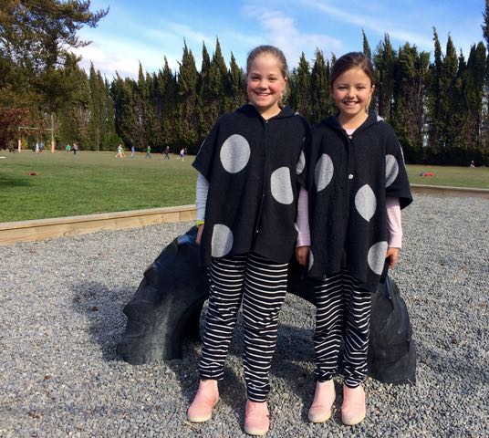Lily and Violet, even the smiles are matching.